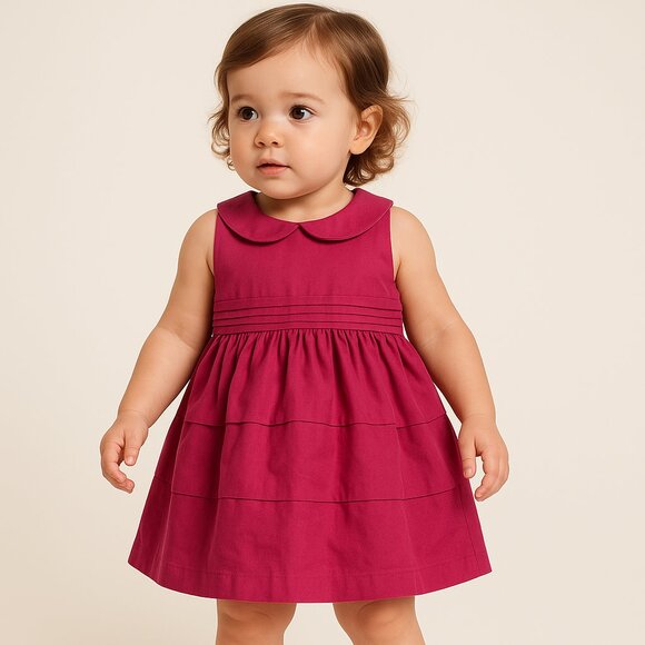 Janie and Jack Other - Janie and Jack Toddler Girls Fuchsia Tiered Sleeveless Dress Size 2T